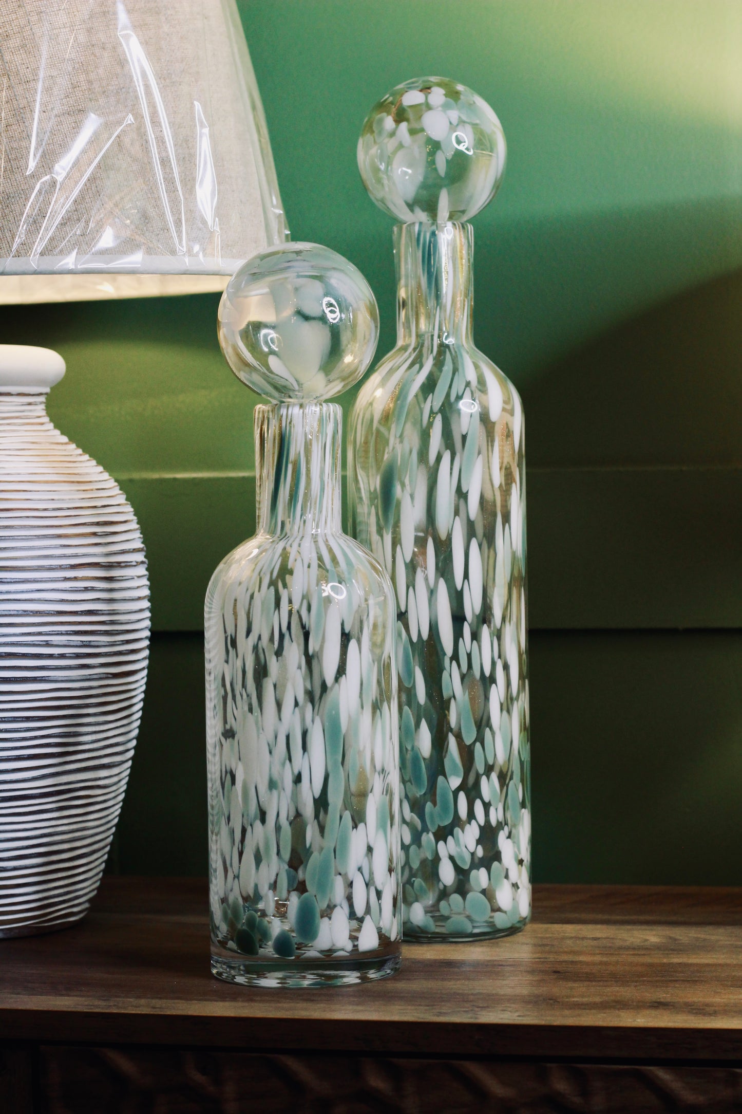 Small Pistachio Fleck Bottle