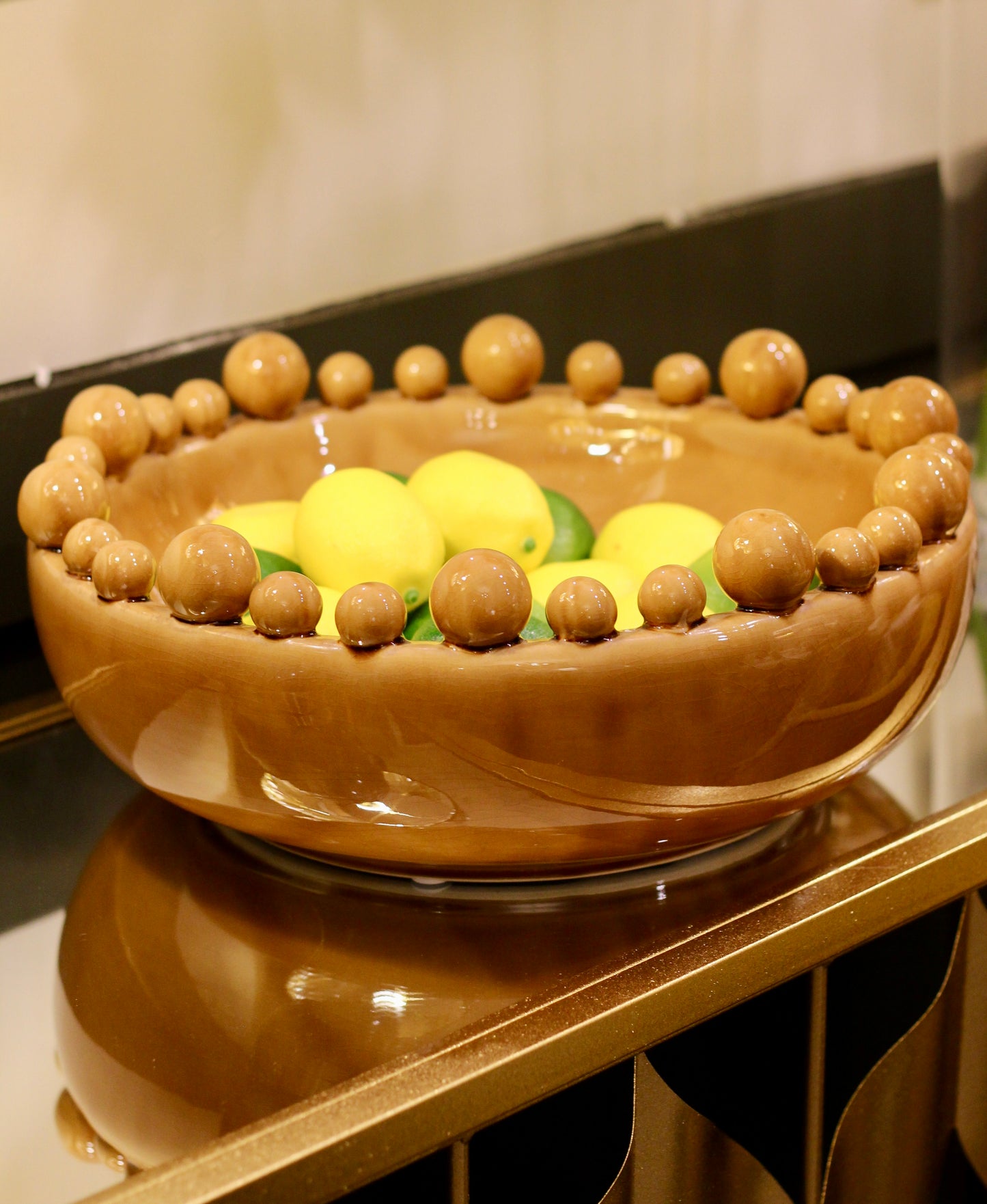 Mustard bobble bowl