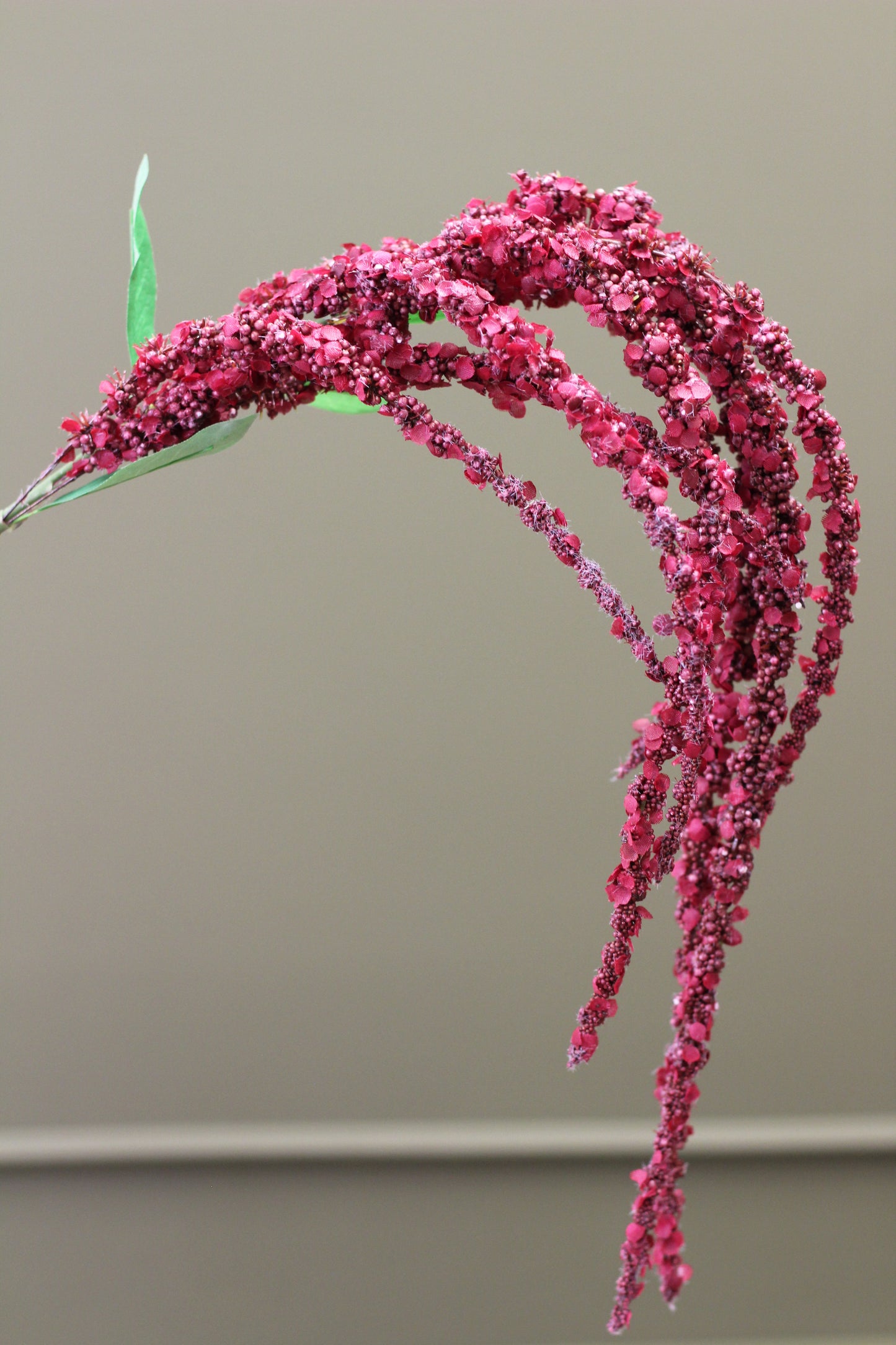 Cascading Amaranthus Stem – Burgundy