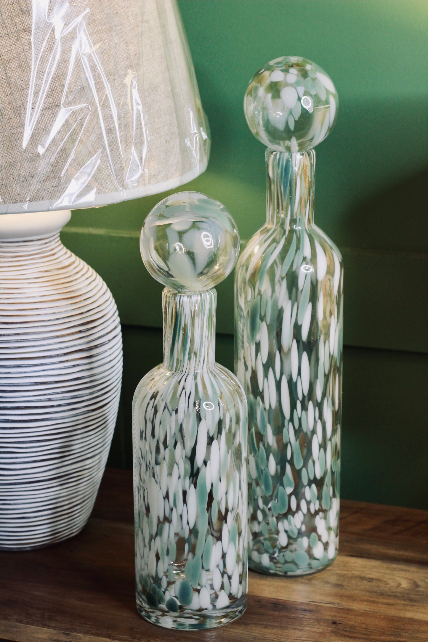 Large Pistachio Fleck Bottle