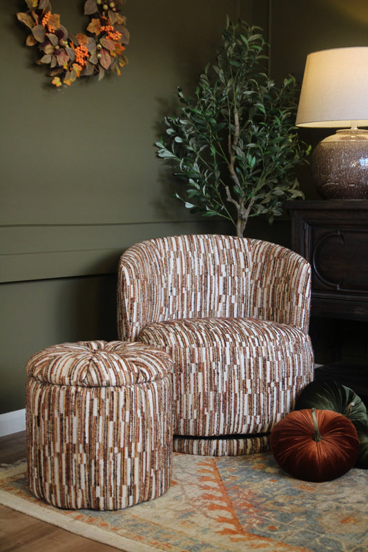 Autumn home styling with warm seasonal decor and faux botanicals