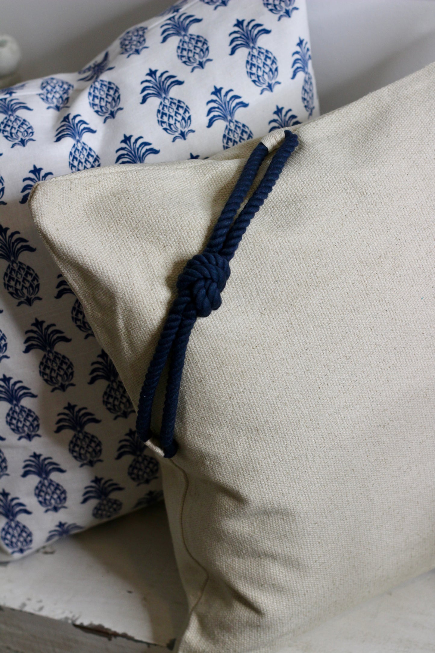 Blue Rope Cushion