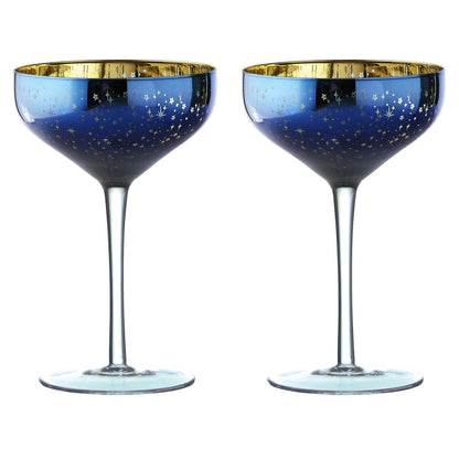 Galaxy Champagne Saucers detail – Leya Buster Interiors