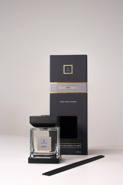 Luxury Square Reed Diffuser – Musk