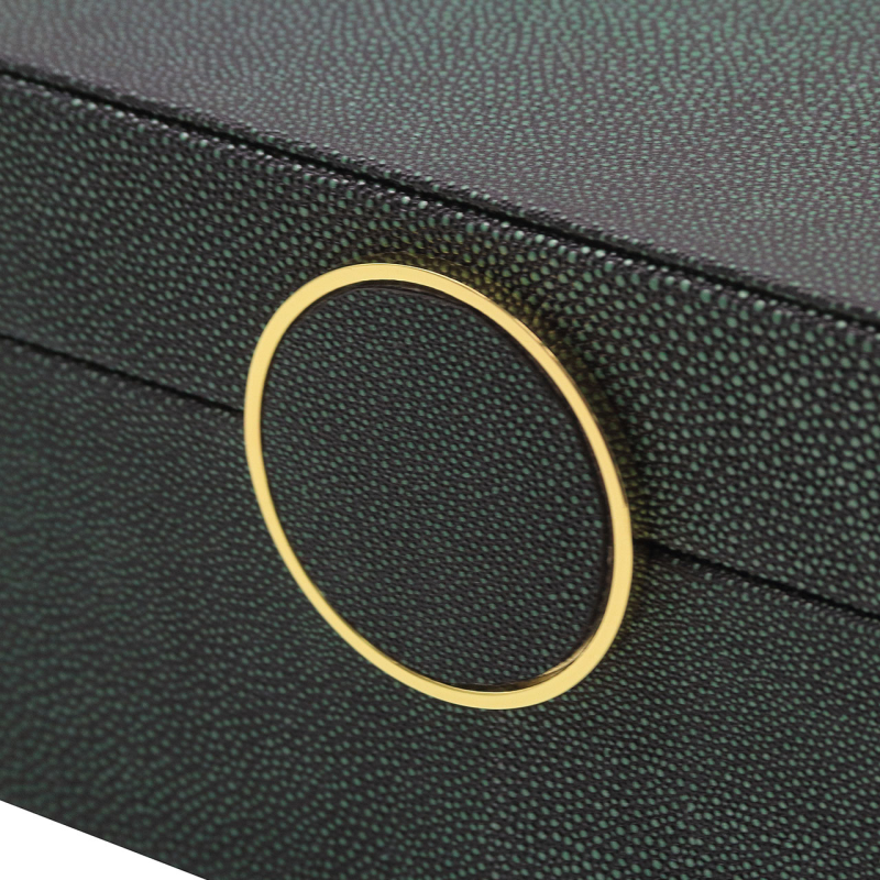 Green & Gold Jewellery Box Set