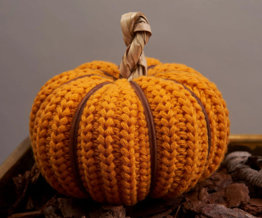 Mustard Wool Pumpkin