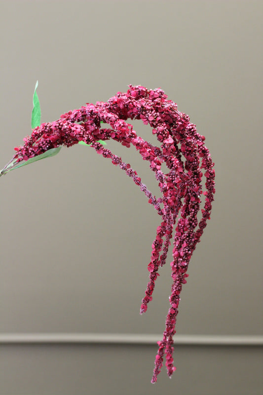 Cascading Amaranthus Stem – Burgundy