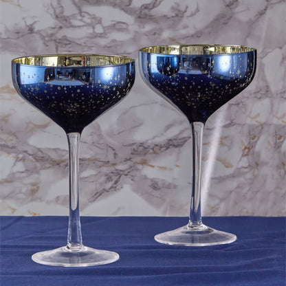 Galaxy Champagne Saucers – home decor at Leya Buster Interiors