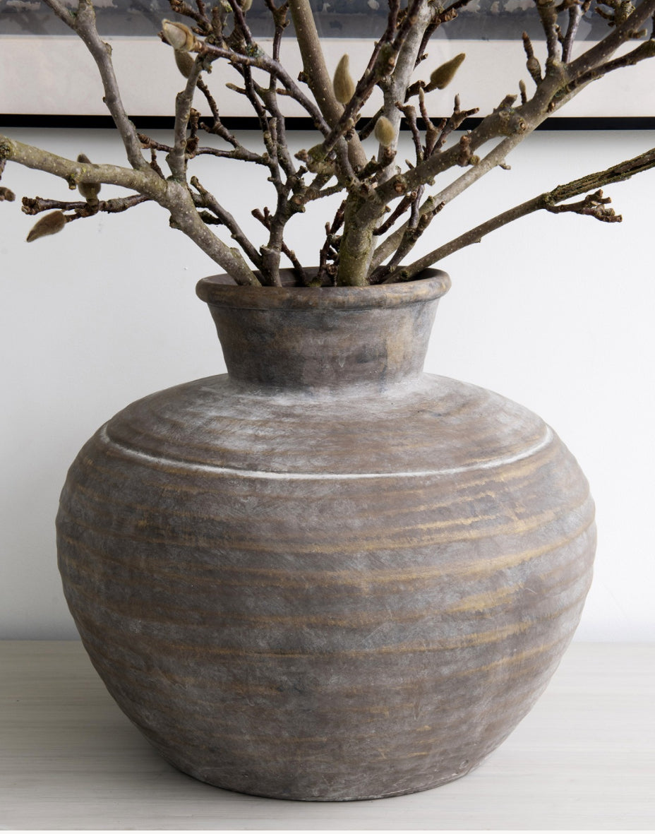 Charcoal Urn Vase