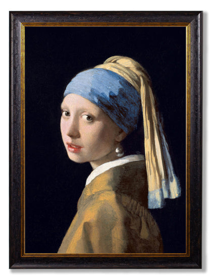 c.1665 Girl with a Pearl Earring J Vermeer detail – Leya Buster Interiors