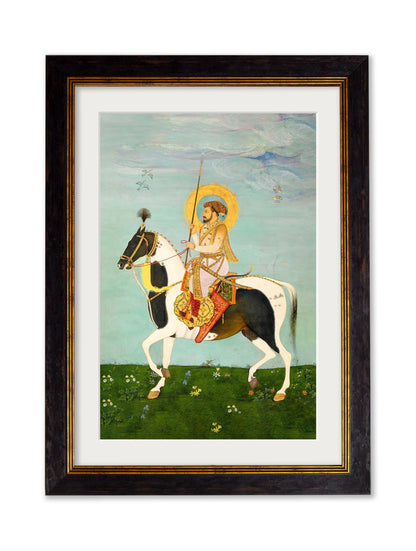 Mughals Horsemen – Oxford Frame styled view – Leya Buster Interiors