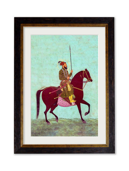 Mughals Horsemen – Oxford Frame styled view – Leya Buster Interiors