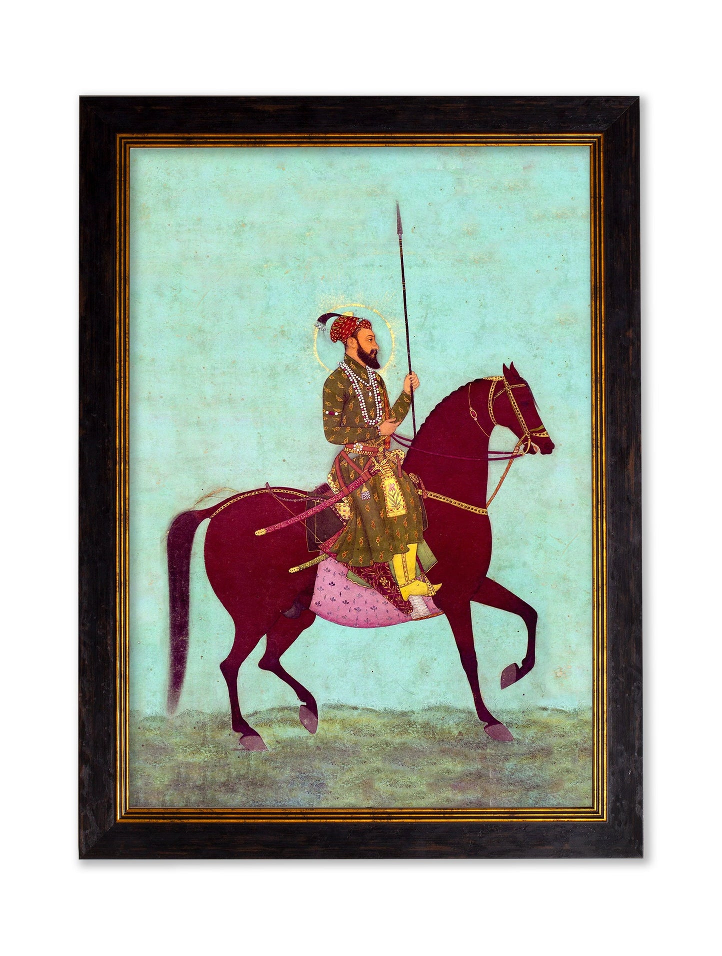 Mughals Horsemen – Oxford Frame styled view – Leya Buster Interiors