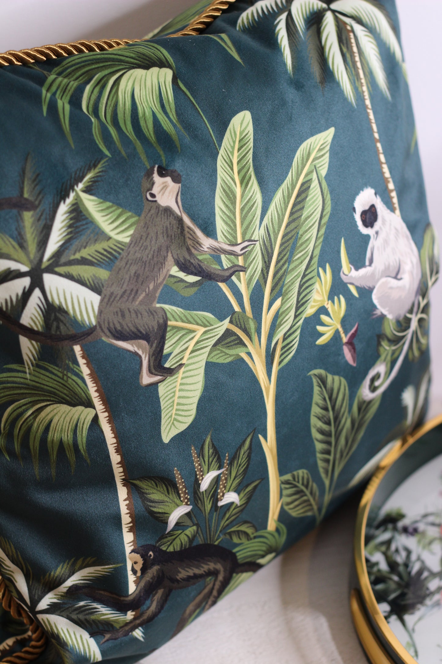 Monkeys In The Jungle Cushion