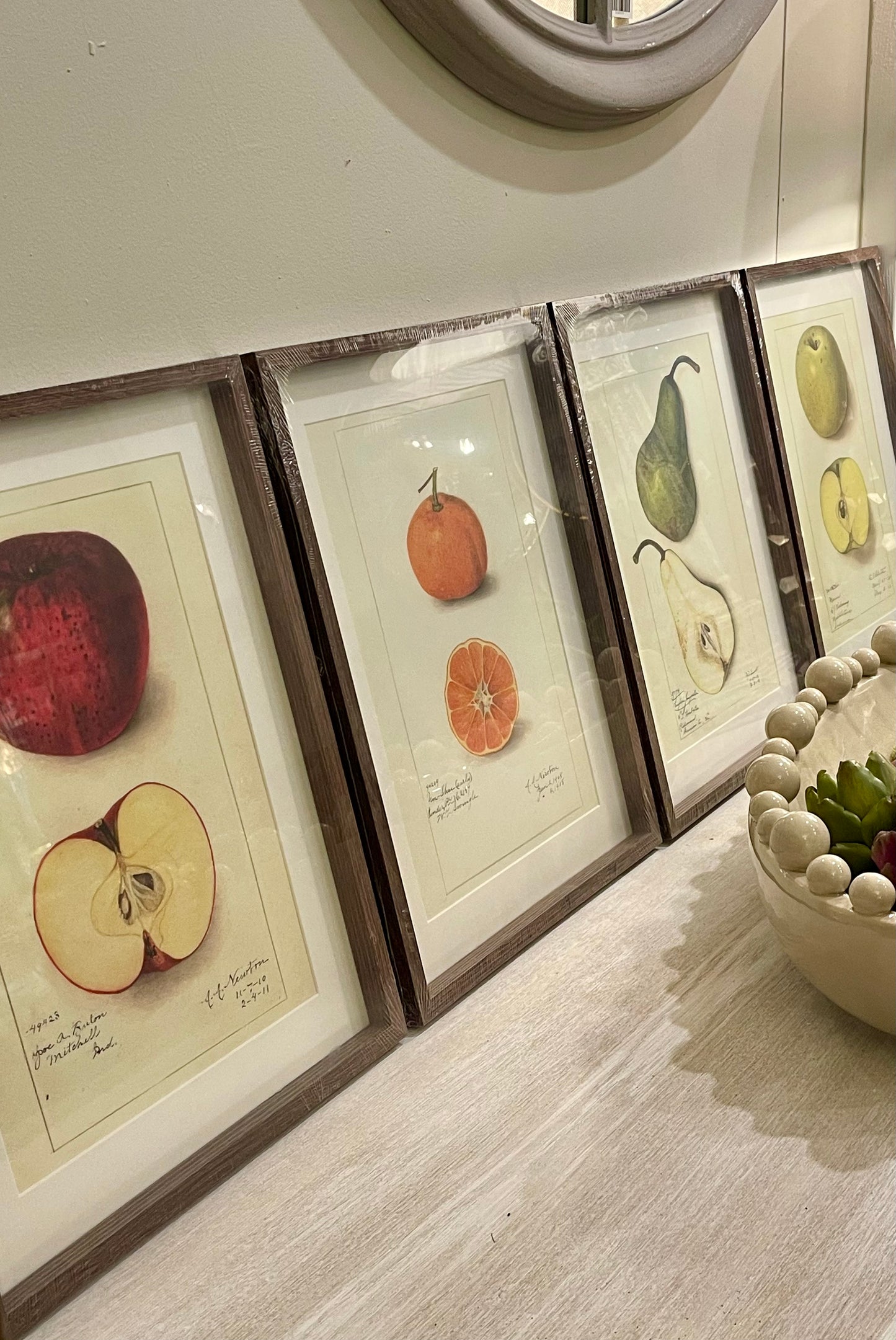 Mixed Fruit Wall Art Set 4