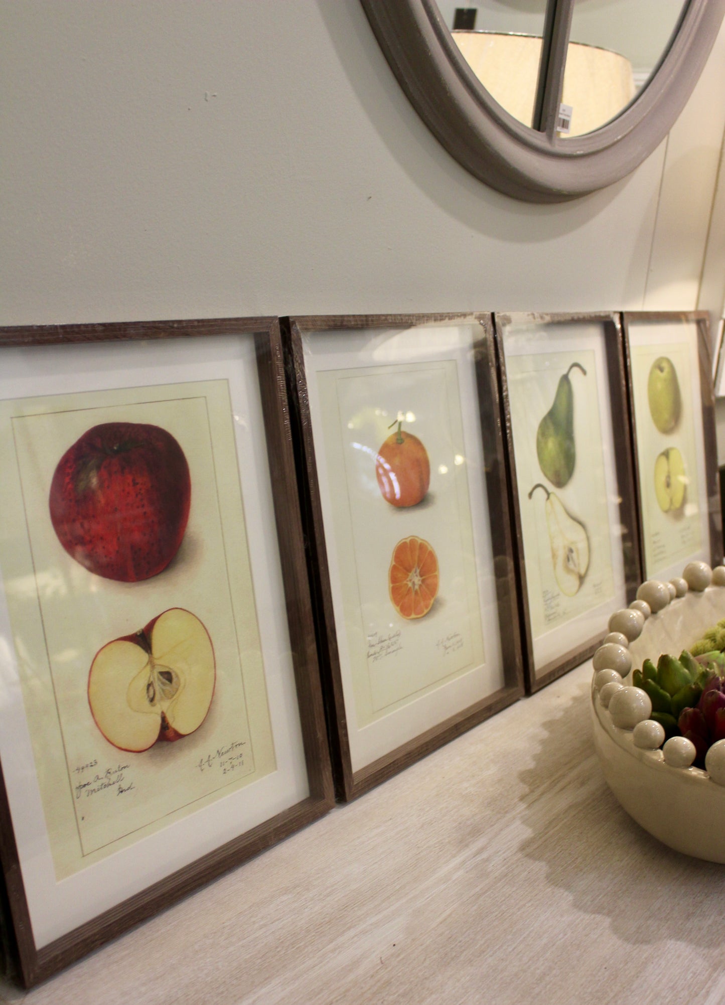 Mixed Fruit Wall Art Set 4