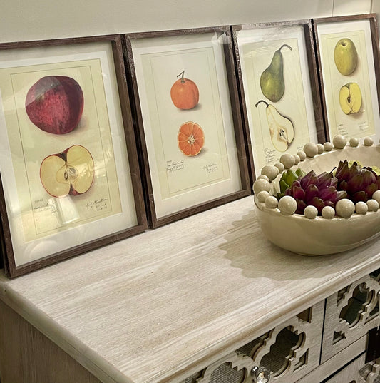 Mixed Fruit Wall Art Set 4