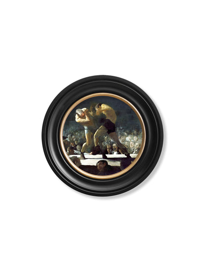 c.1900's George Bellows' Boxers – Round Frame styled view – Leya Buster Interiors