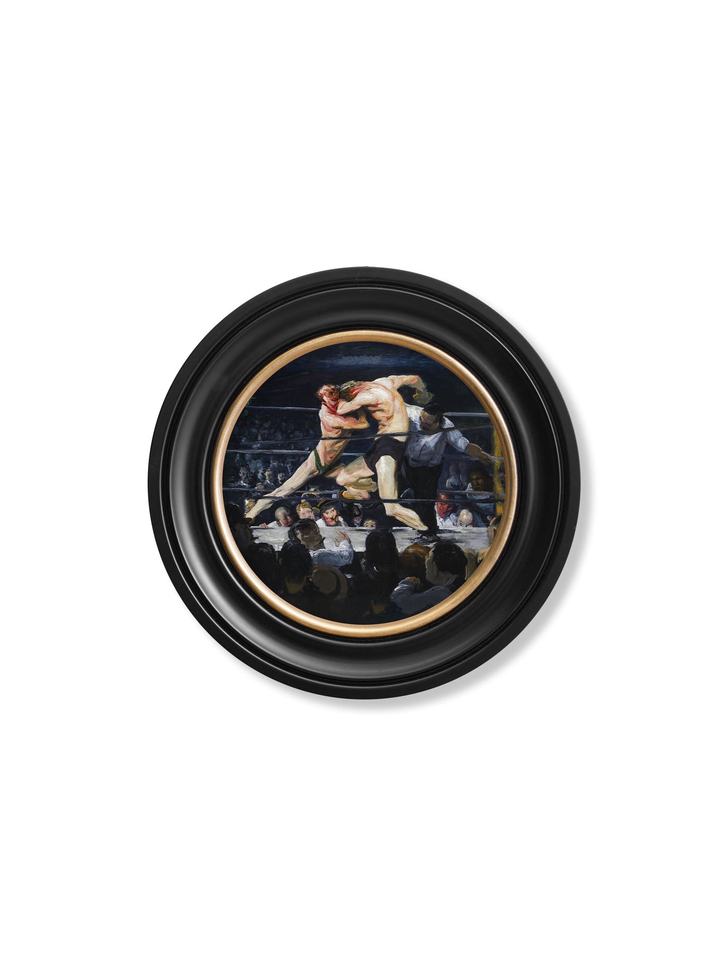c.1900's George Bellows' Boxers – Round Frame styled view – Leya Buster Interiors