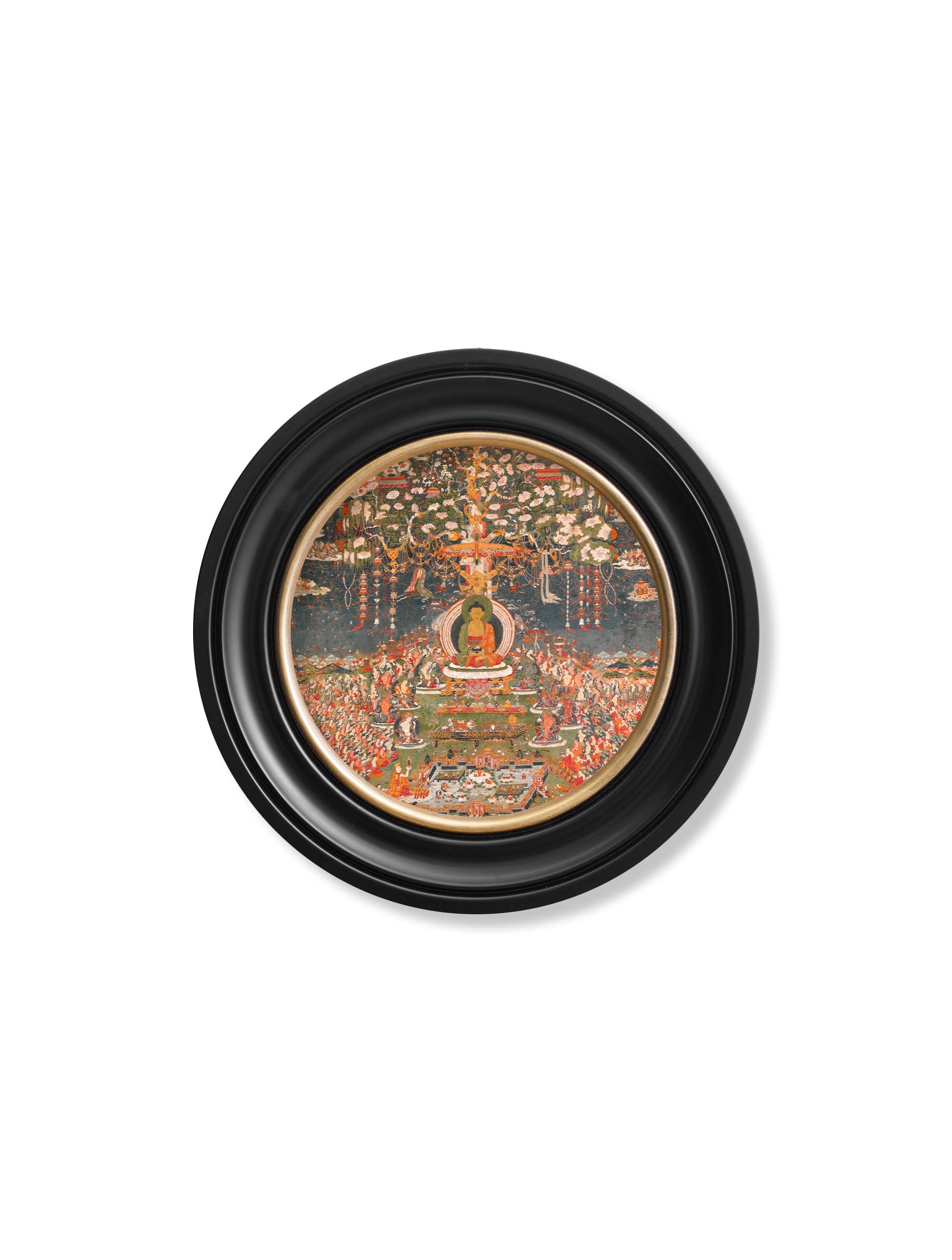 c.1700 Buddha of the Western Pure Land – Round styled view – Leya Buster Interiors