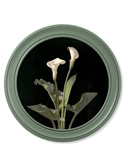 c.1874 George Cochran Lambdin Lillys – Round Frame Green styled view – Leya Buster Interiors