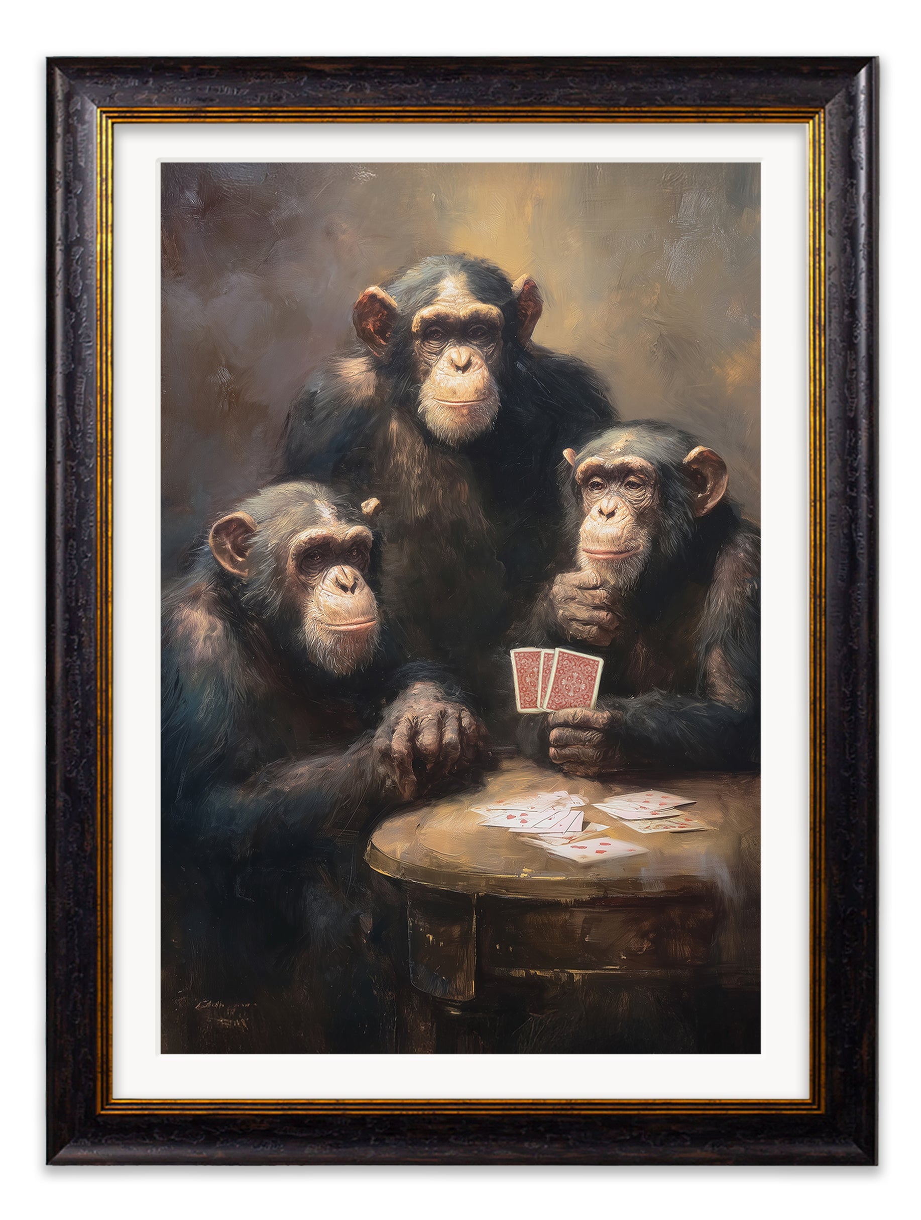 The Card – Playing Chimps – Oxford Frame detail – Leya Buster Interiors