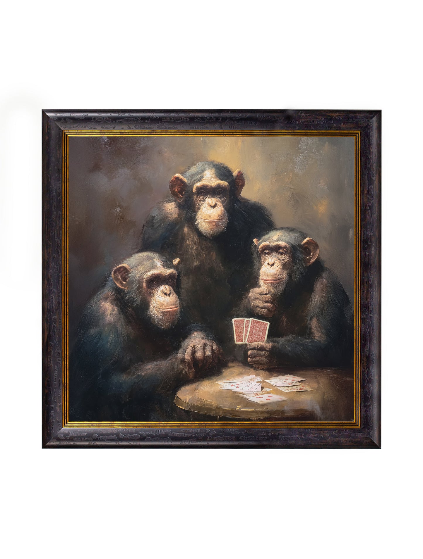The Card – Playing Chimps – Oxford Square Frame detail – Leya Buster Interiors