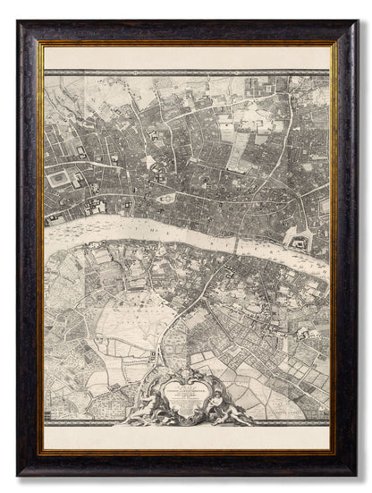 c.1746 London Triptych Map styled view – Leya Buster Interiors