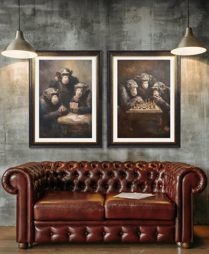 The Card – Playing Chimps – Oxford Frame styled view – Leya Buster Interiors