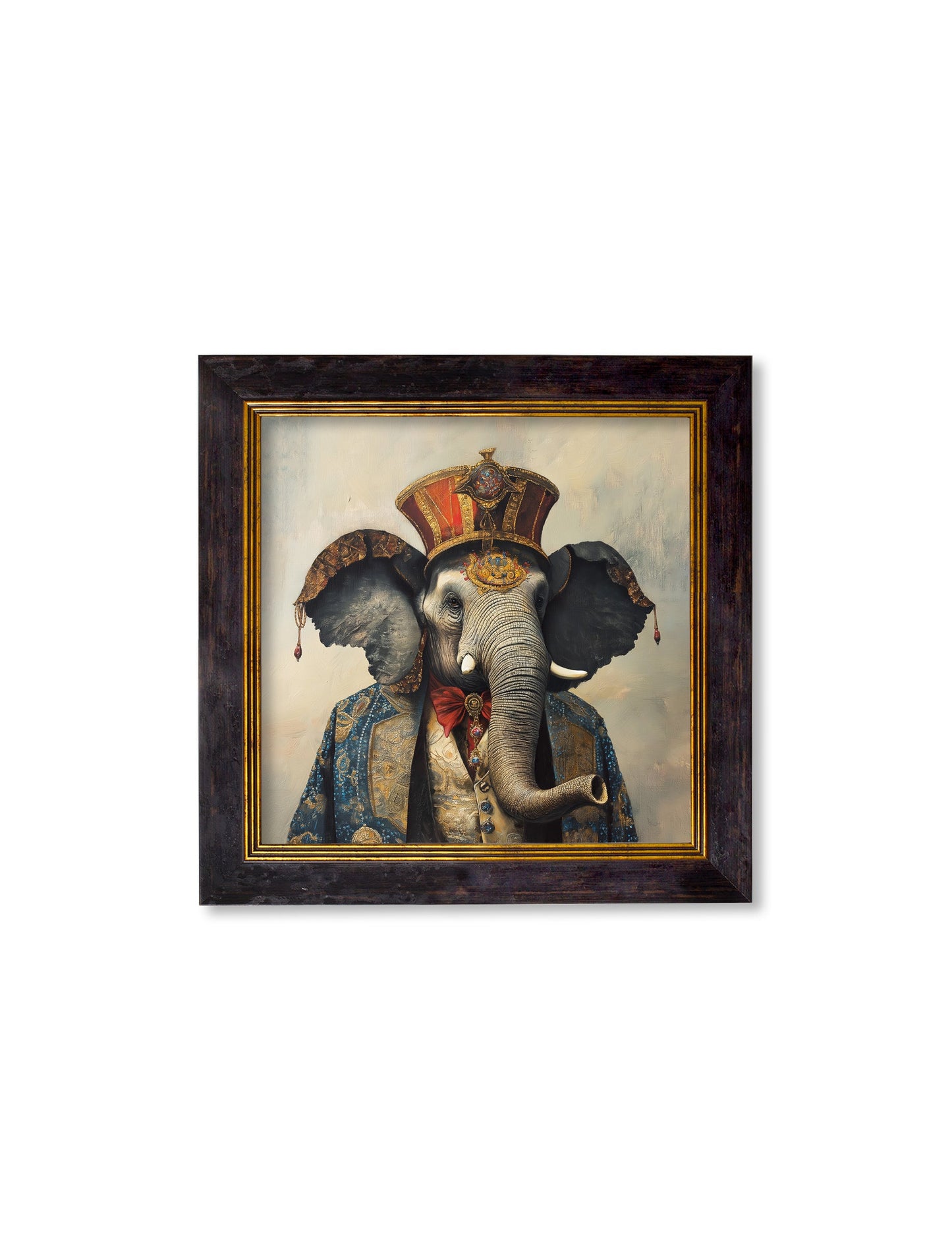 The Great Elephanto - Circus Elephant Oxford Square Frame