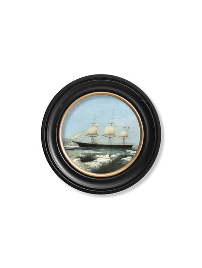 c.1854 Red Jacket Clipper – Round Frame styled view – Leya Buster Interiors