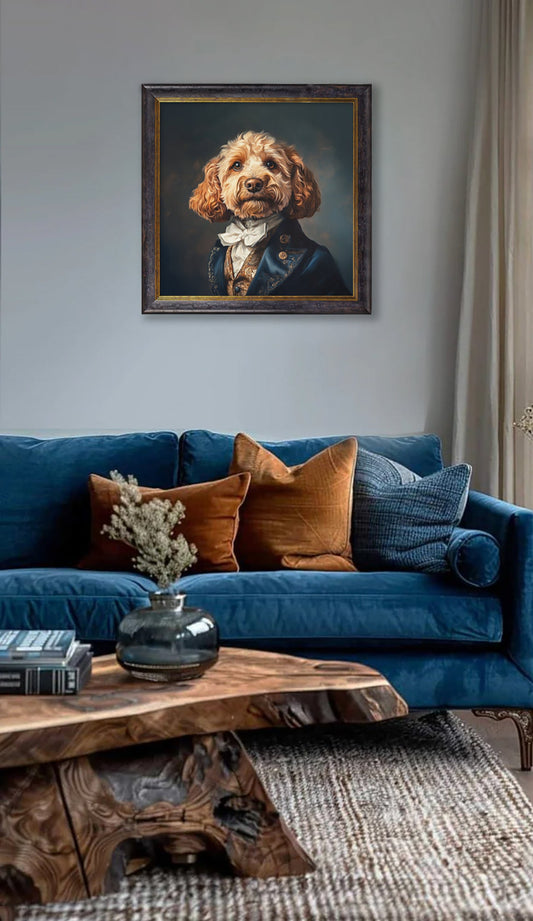 Sir Barkington - Gentleman Cockapoo Oxford Square Frame