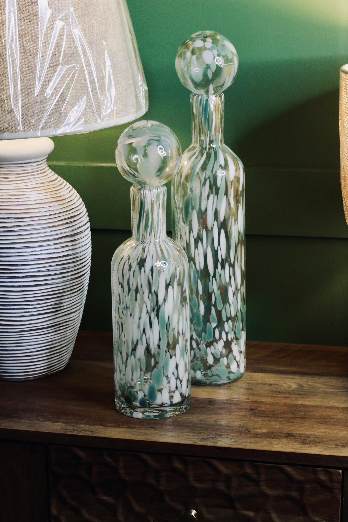 Small Pistachio Fleck Bottle