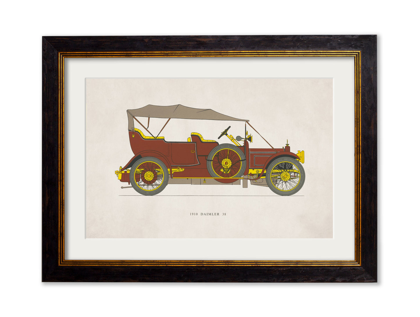 1910 DAIMLER 38 detail – Leya Buster Interiors