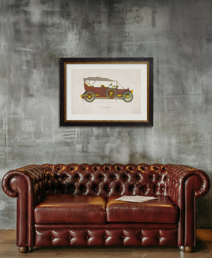 1910 DAIMLER 38 – framed wall art at Leya Buster Interiors