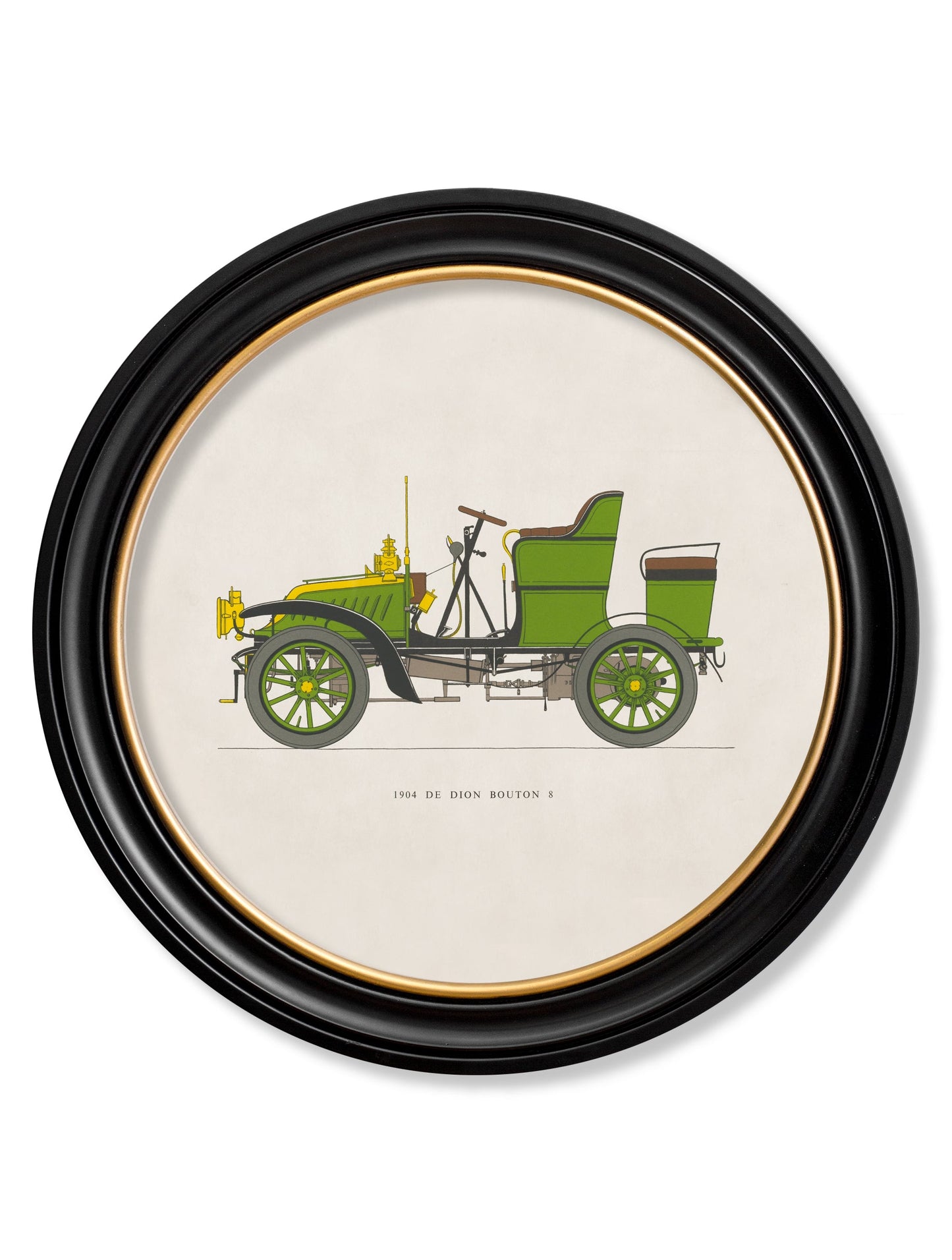 1904 De Dion Bouton 8 in Round Frame detail – Leya Buster Interiors