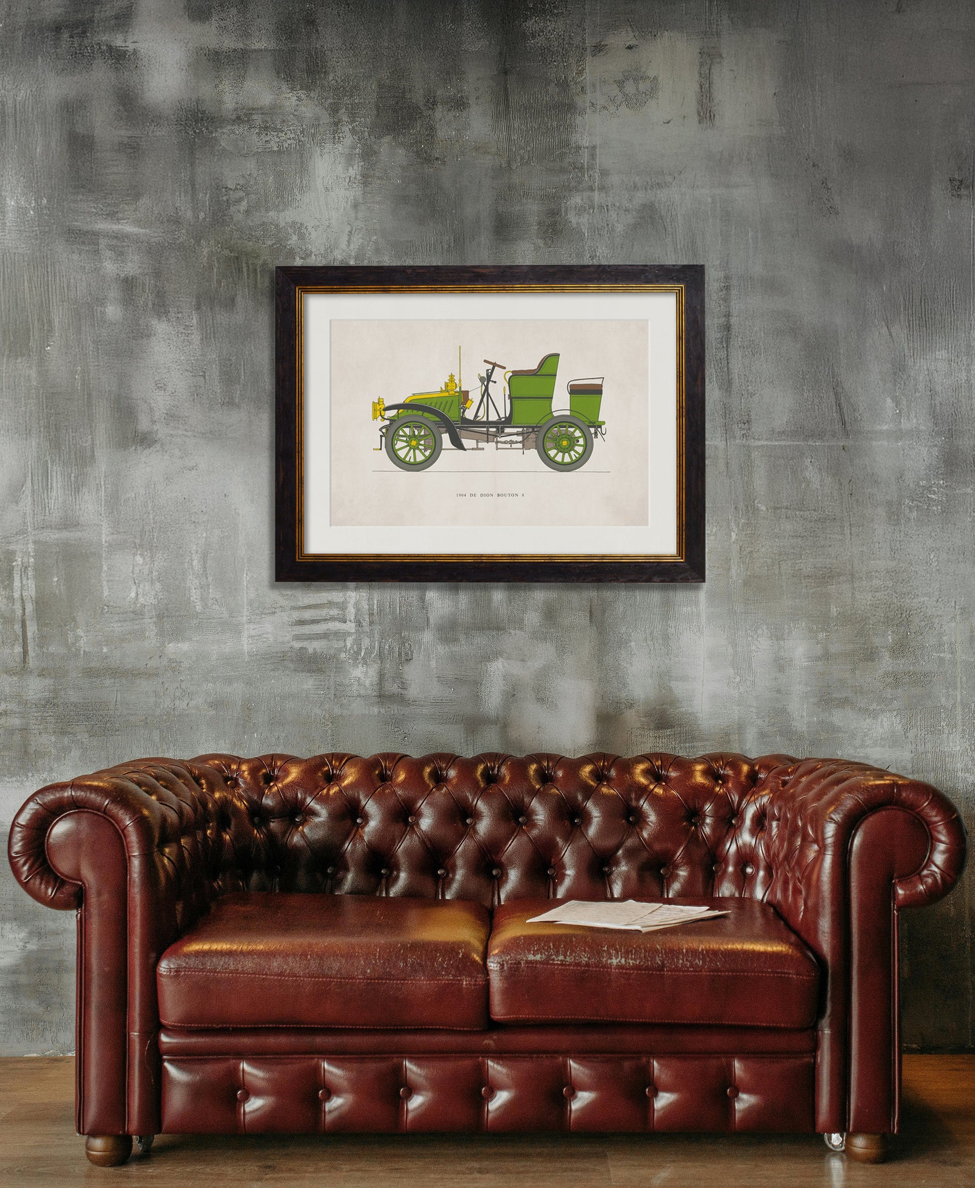 1904 DE DION BOUTON 8 – framed wall art at Leya Buster Interiors