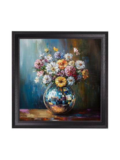 Disco Wildflowers – Black Hurstwood Square Frame detail – Leya Buster Interiors
