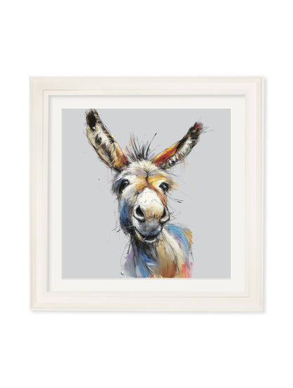 Donkey Jack & Jennet Cosy Sketch – Cream Hurstwood Square Frame styled view – Leya Buster Interiors