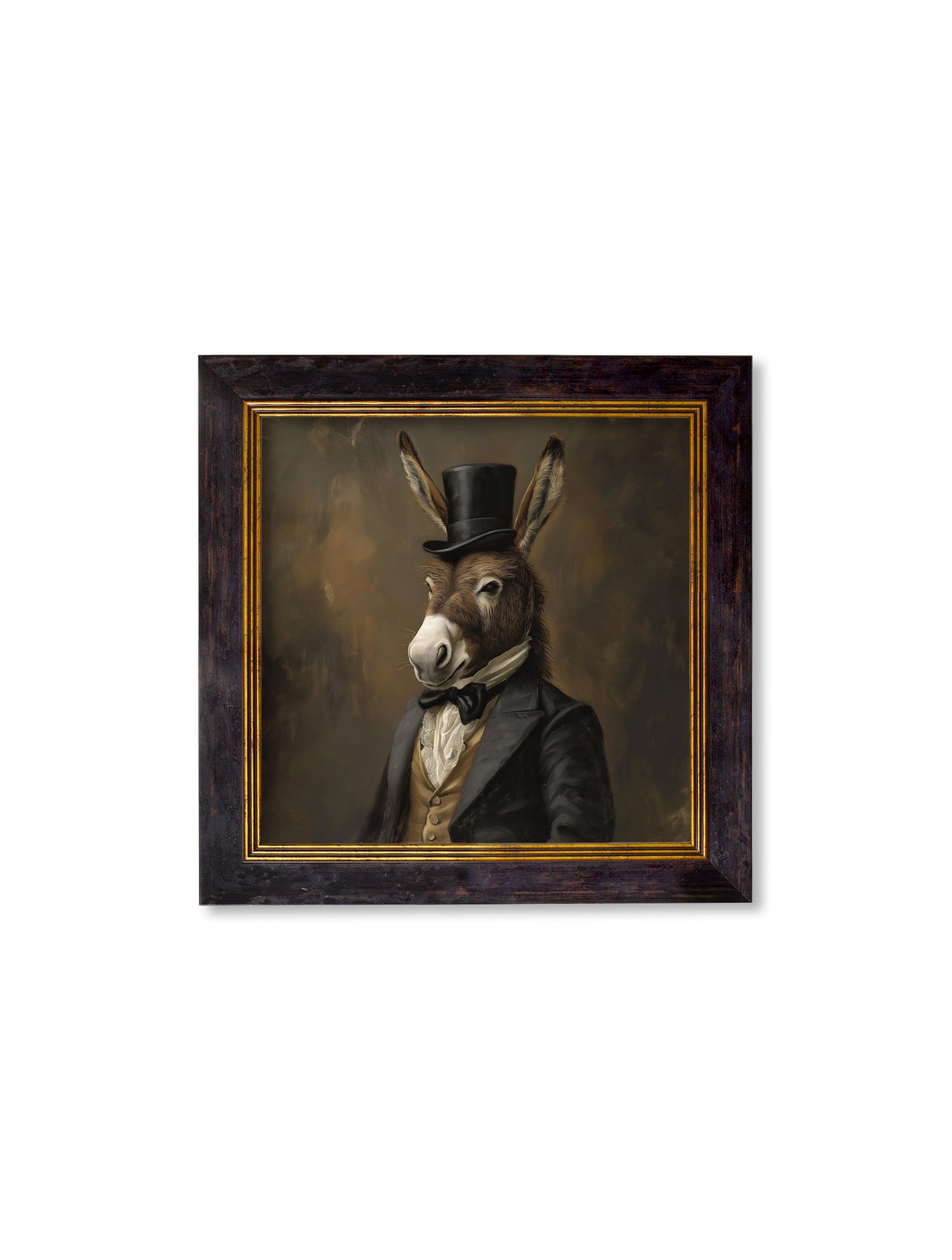 Earl of Assbury - Gentleman Donkey Oxford Square Frame
