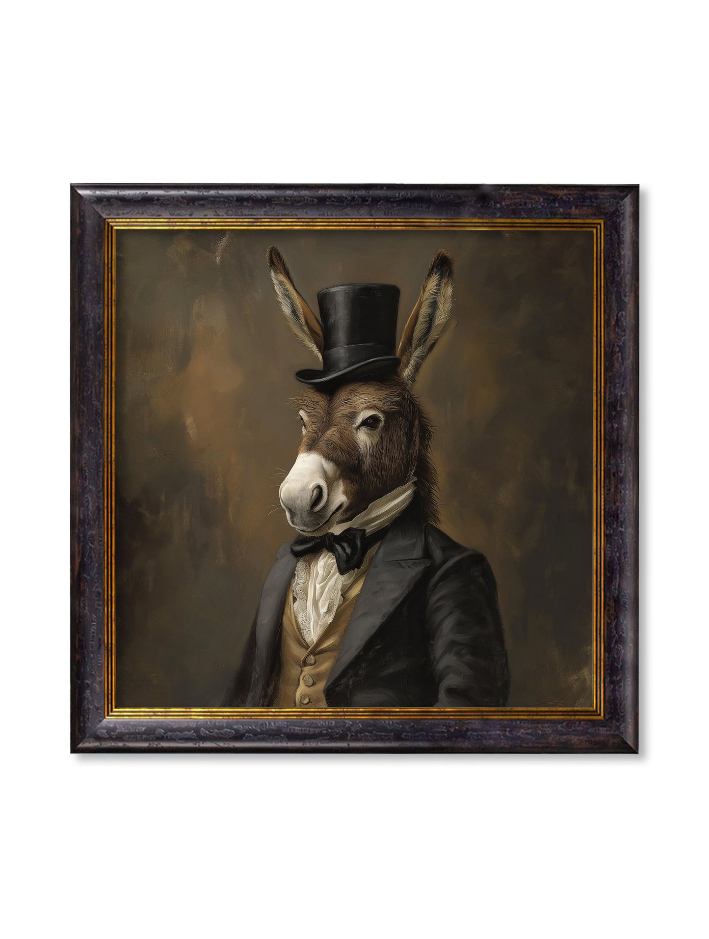 Earl of Assbury - Gentleman Donkey Oxford Square Frame