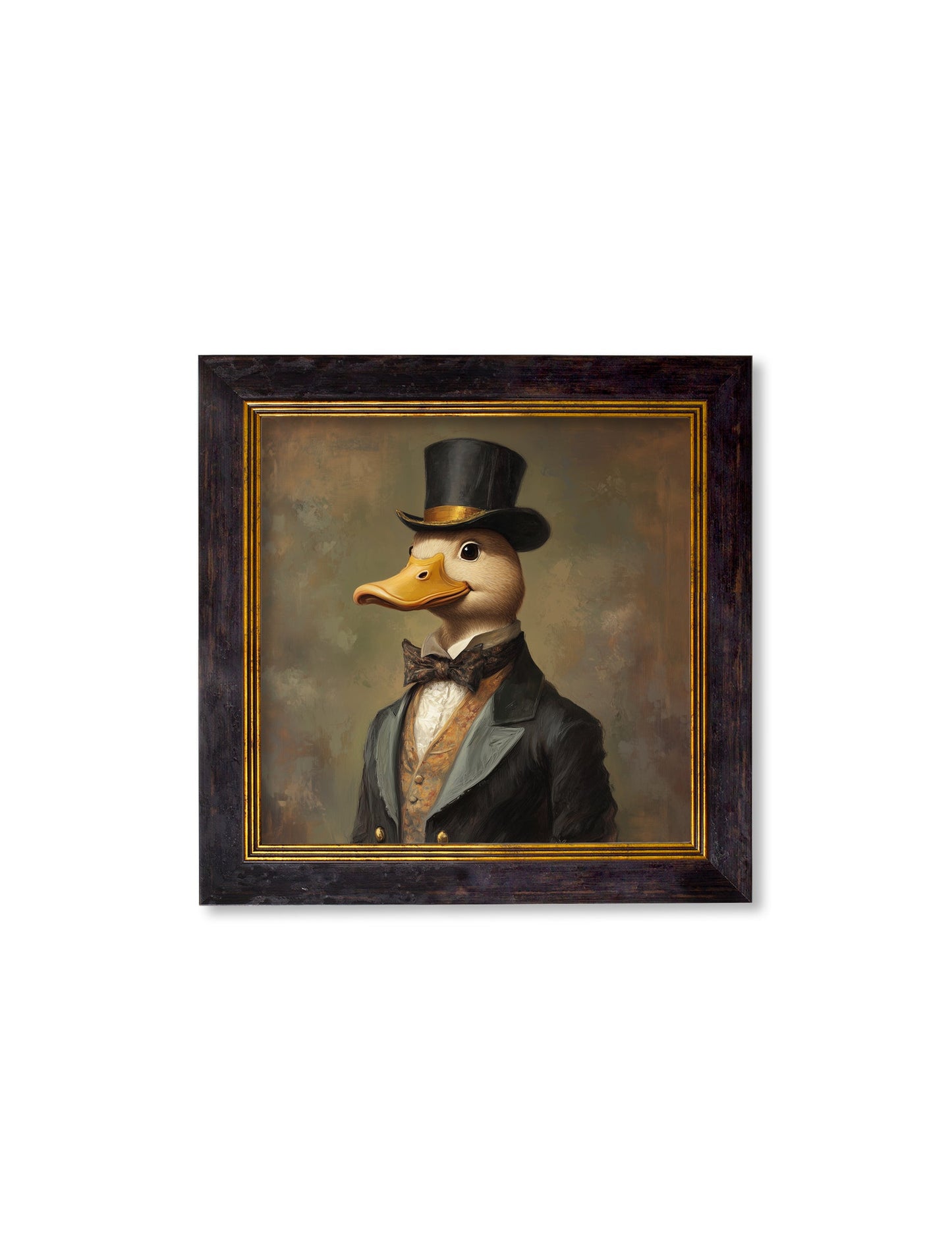 Captain Quackmore – Gentleman Duck Oxford Square Frame styled view – Leya Buster Interiors