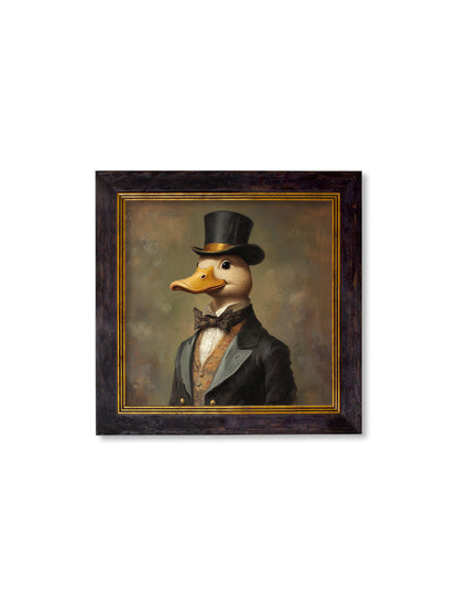 Captain Quackmore – Gentleman Duck Oxford Square Frame styled view – Leya Buster Interiors