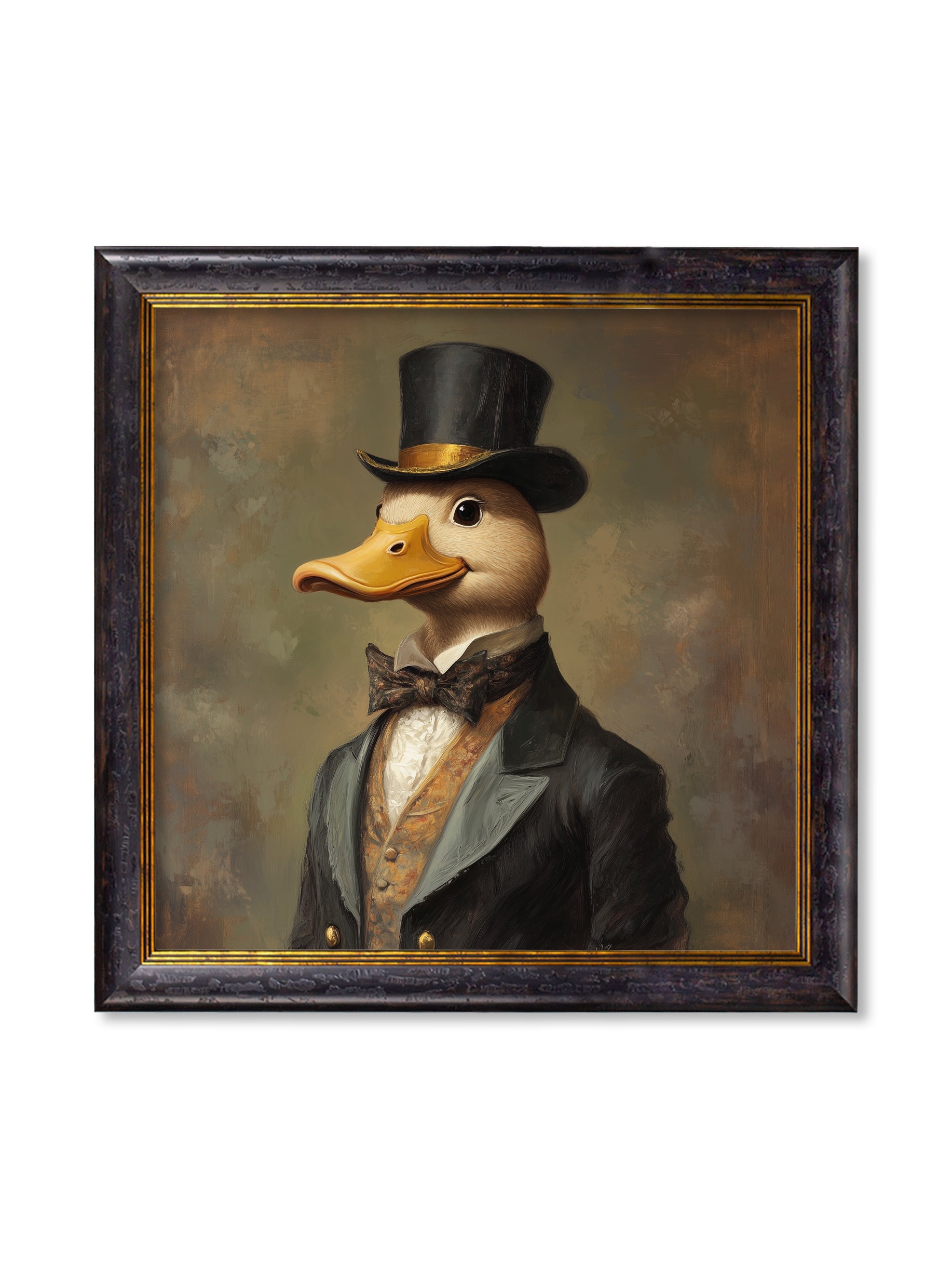 Captain Quackmore – Gentleman Duck Oxford Square Frame detail – Leya Buster Interiors