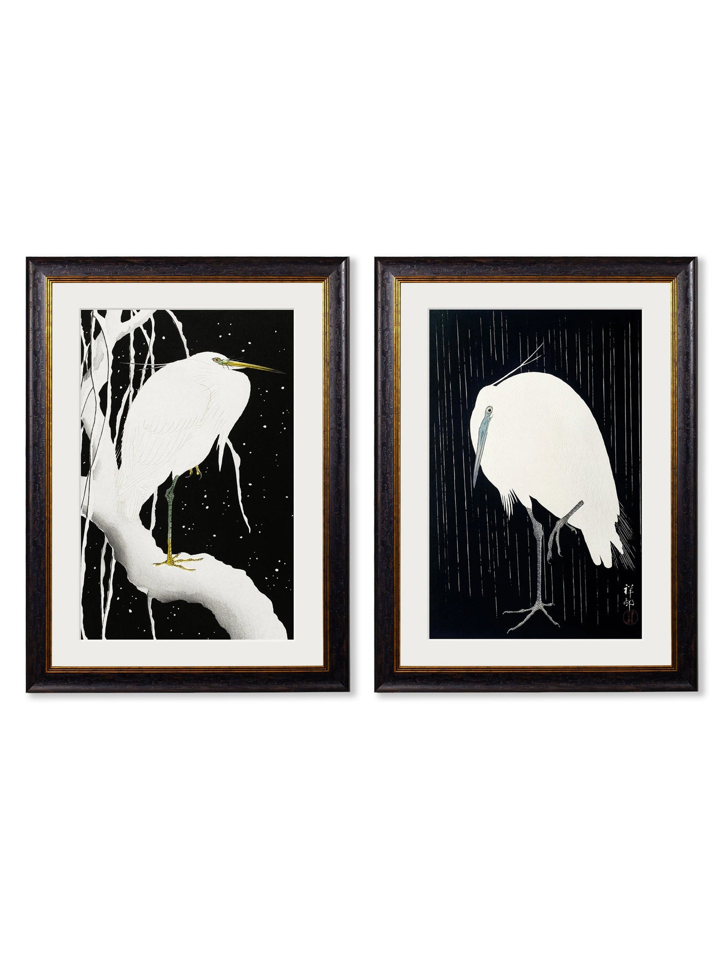 c.1910 Egrets – Ohara Koson detail – Leya Buster Interiors