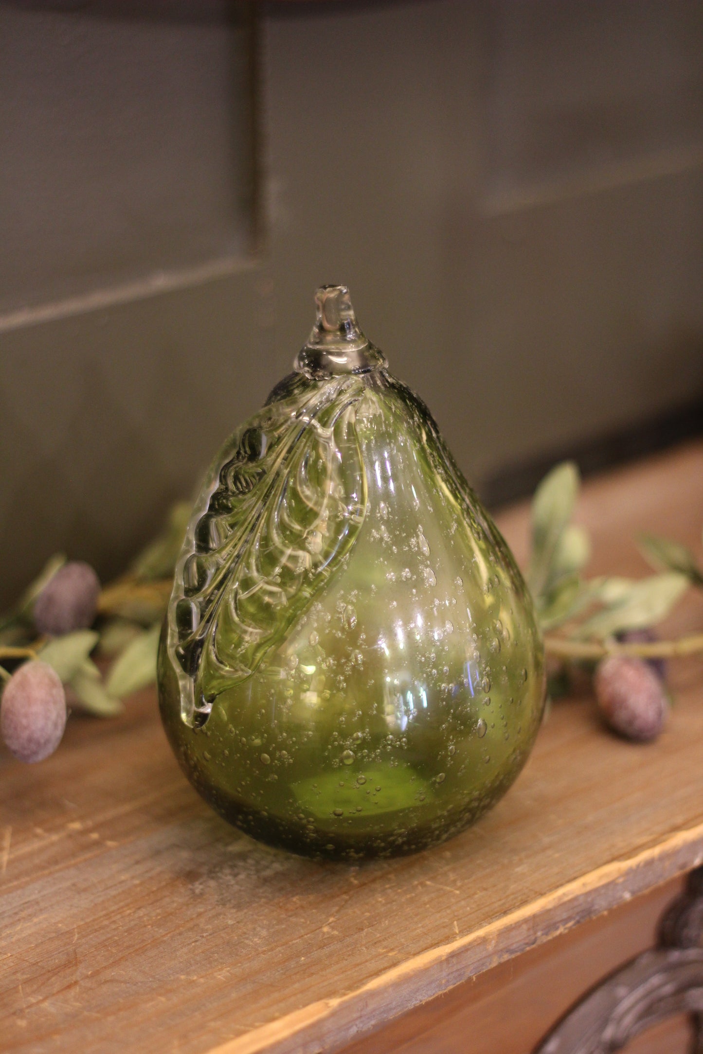 Green Glass Pear