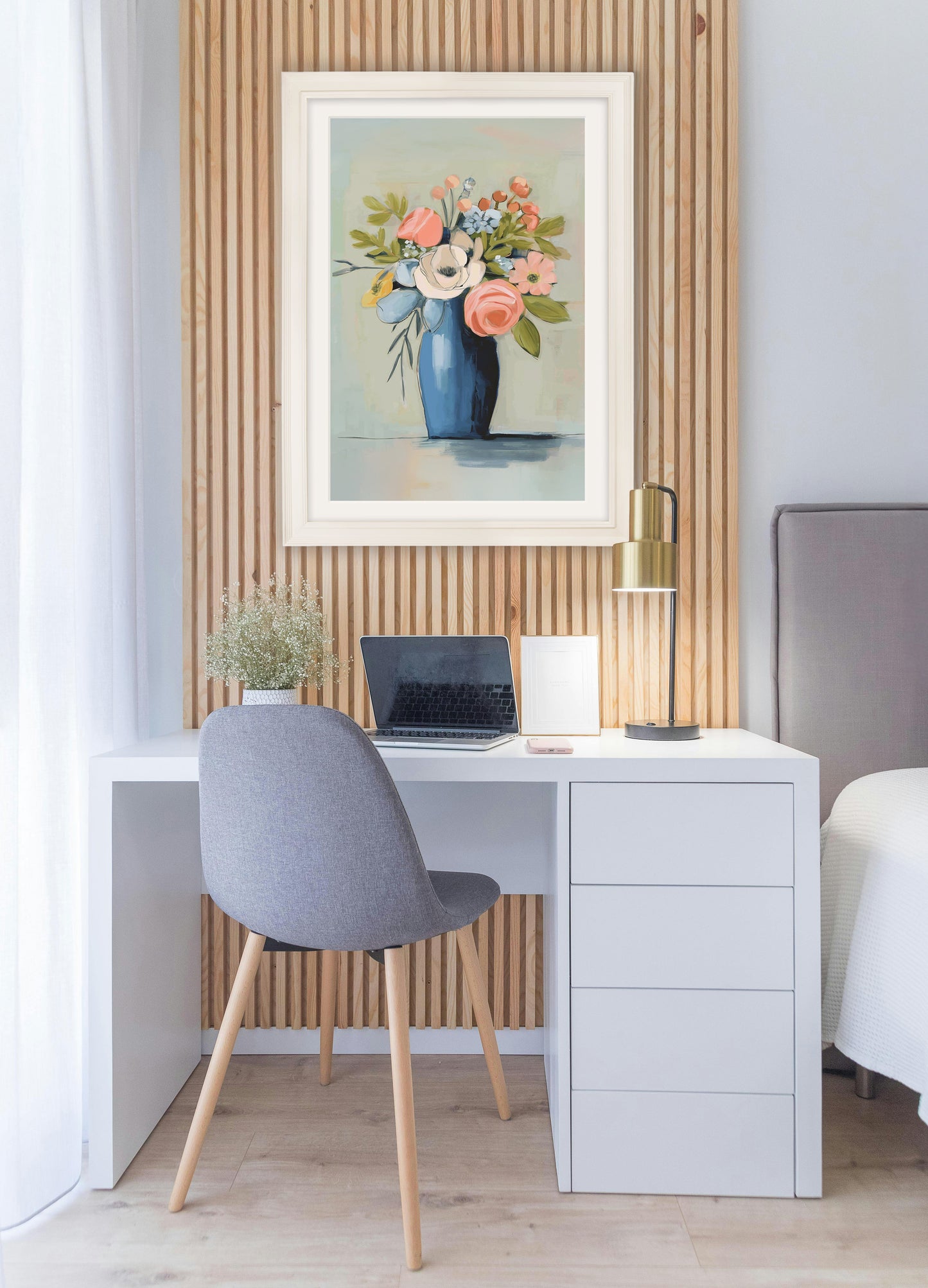 The Pastel Bouquet Duo - Cream Hurstwood Frame