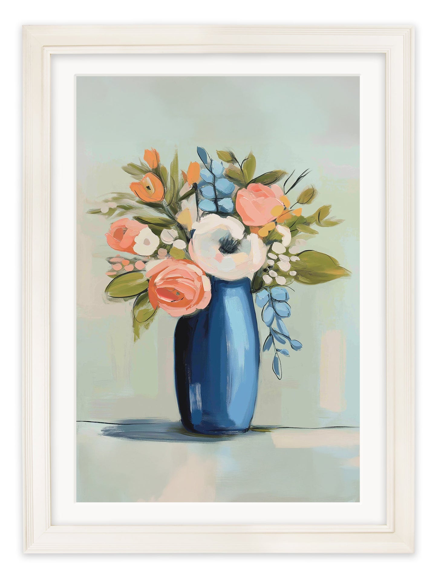 The Pastel Bouquet Duo - Cream Hurstwood Frame
