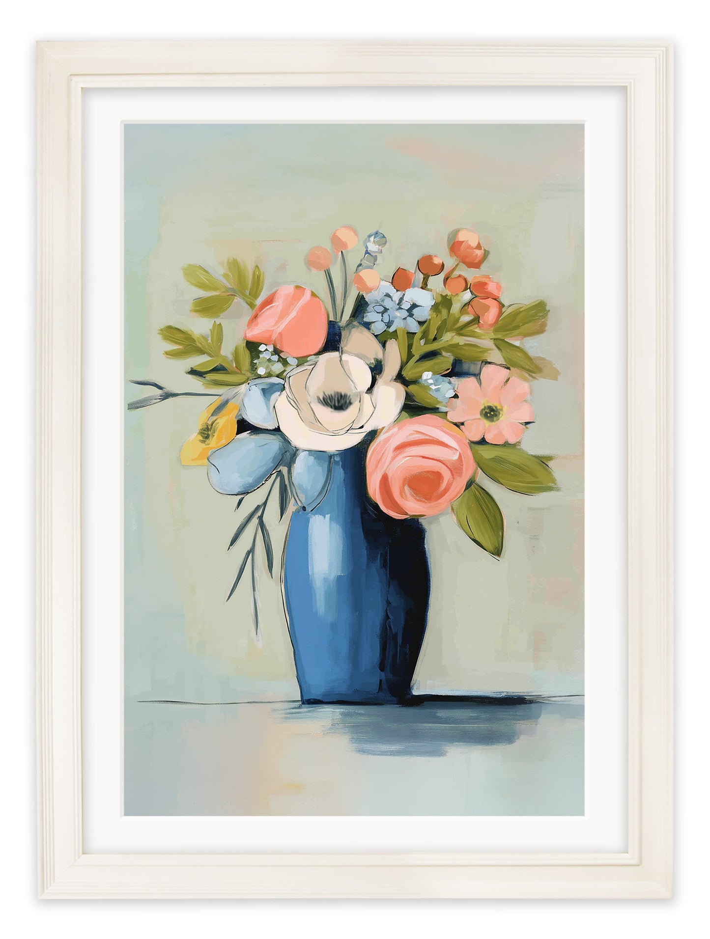 The Pastel Bouquet Duo - Cream Hurstwood Frame