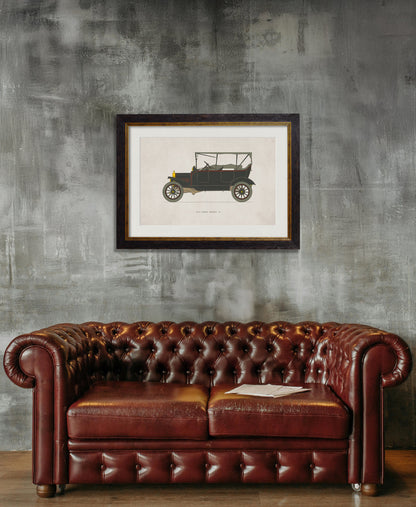 1915 FORD MODEL 'T' – framed wall art at Leya Buster Interiors